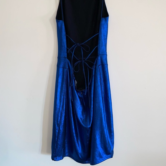 Blue metallic dress!! - Picture 2 of 2